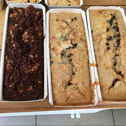 cakes at Bike Bakery in Tel Aviv