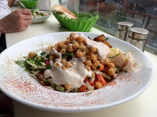 Hummus. at Hummus HaGargir in Herzliya