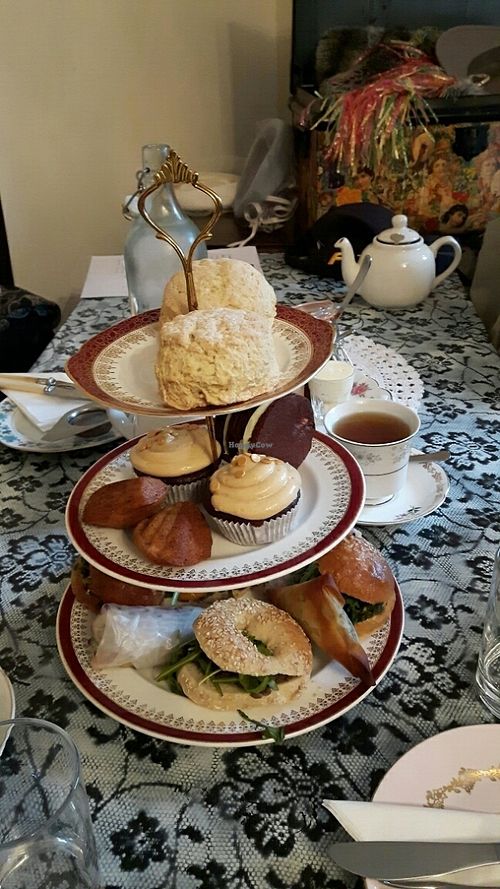 vegan tea   at Casa Angelina in Edinburgh