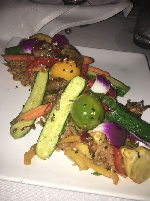 Veggie stir fry - loved it at Southernmost Beach Cafe in Key West