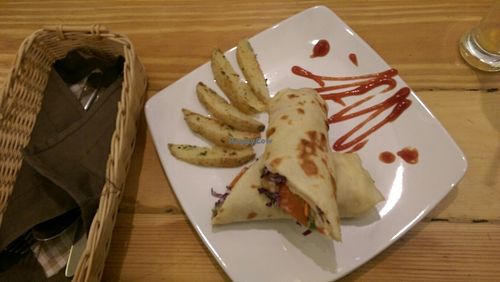 burrito wrap with vegan mayonaise!  at LN Fortunate Coffee - Jogja in Yogyakarta
