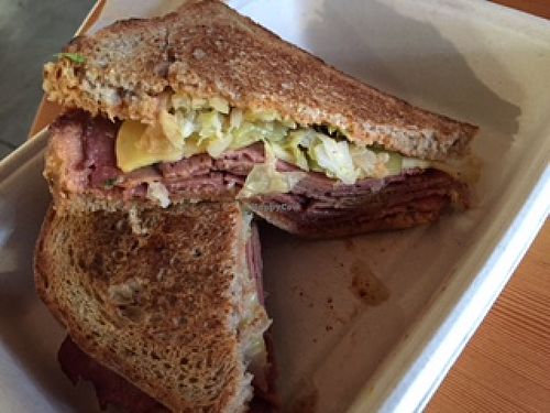 The Reuben (mouth wateringly good!) at Kit Fox at the Hall in San Francisco