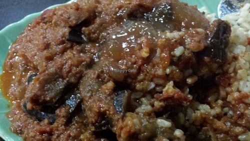 eggplant korma at Zoom Organic in Melbourne