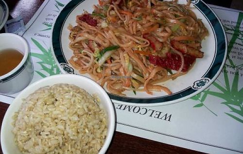 veggie lo mein - fantastic at Veggie Heaven in Montclair