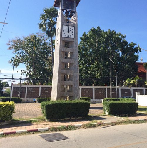 it's across from this click tower  at Golden Mountain in Lamphun