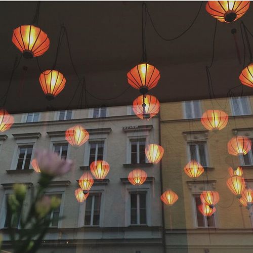 Light inside at Fei Scho in Munich