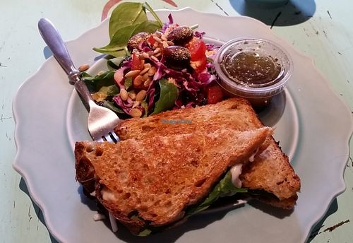 Portobello sandwich - delish  at Indulge Cafe in Santa Fe