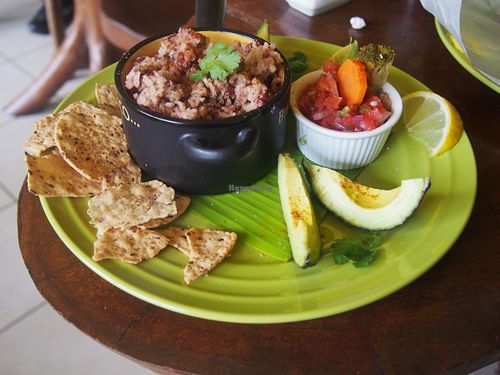 Caribbean Rice & Beans Platter at Garden of Eden in Santa Elena De Monteverde