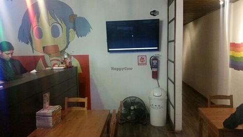 inside at Otaku Anime Cafe in Tijuana