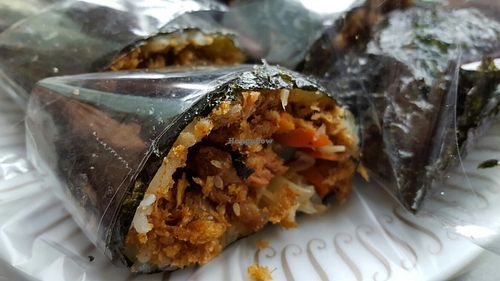 NT60 Sushi per roll. We requested to cut into 6 pcs as it's per roll is big. at Xiang Guang  in Taipei