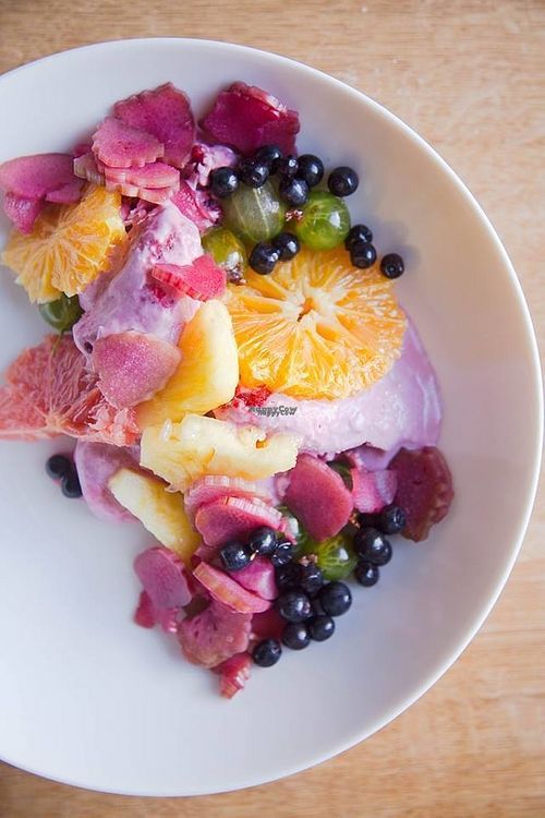 hibiskus vegan ice-cream at Glowna Osobowa in Gdynia