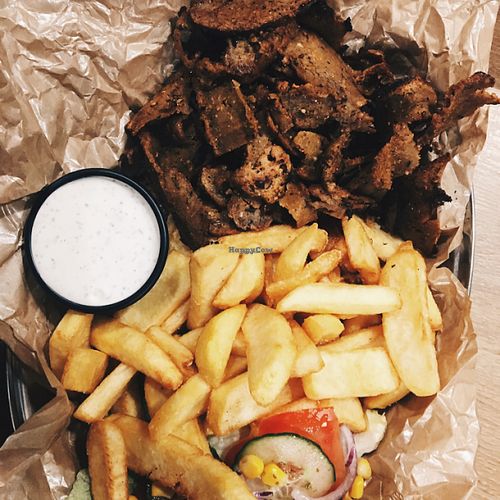 Vegan kebab  at Green Bus in Wroclaw