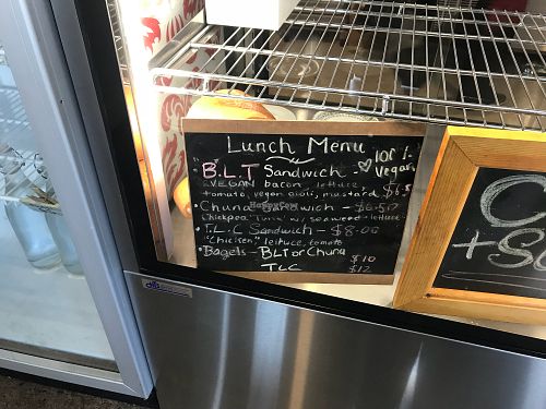 Savory menu at Sweet Release in Wellington