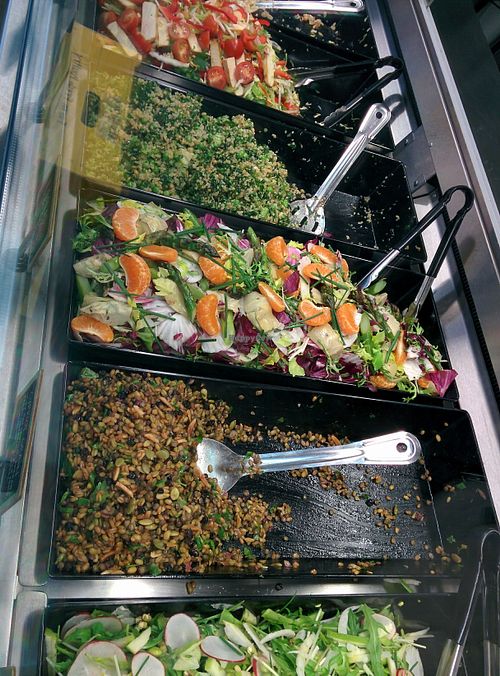 salad options at Kooks Kitchen - Prahran Market in South Yarra