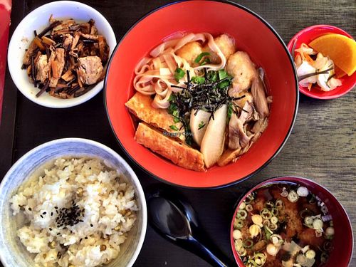 Vegan meal. at Tofu An in Binyamina