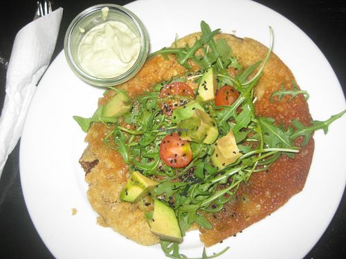 Vegan omelette at Cafe Michelle in Warsaw