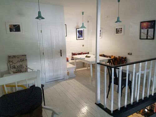 upstairs at Cafe Michelle in Warsaw