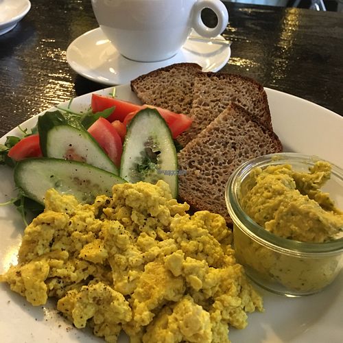 vegan scramble. Yum! at Cafe Michelle in Warsaw