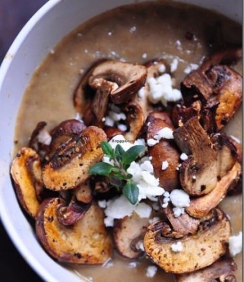 Mushroom soup  at The Prohibition Lounge in East London