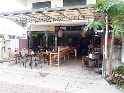 Outside at By Hand Cafe in Chiang Mai