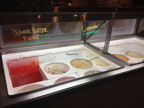Ice cream selections at Curbside Creamery in Oakland