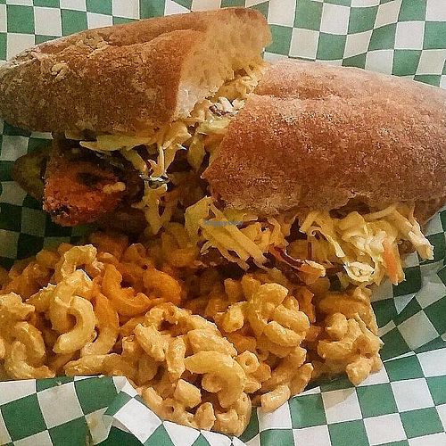 Fish sandwich  at Homegrown Smoker in Portland