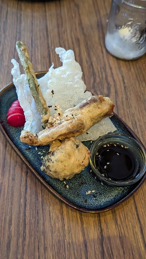 Mushroom tempura at Blackbird in Gothenburg