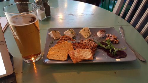 Vegan cheese plate at Blackbird in Gothenburg