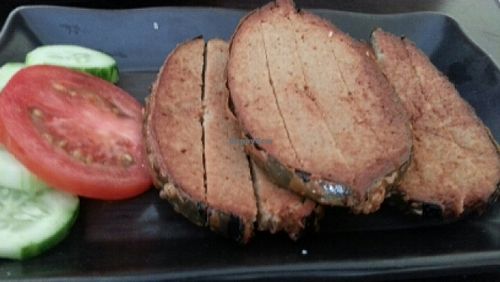 mock fish at Vegan Khunnay in Koh Samui