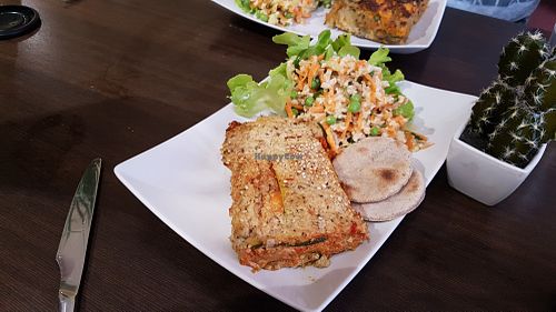 Lasagna at Invita Fresh Food in Toulouse