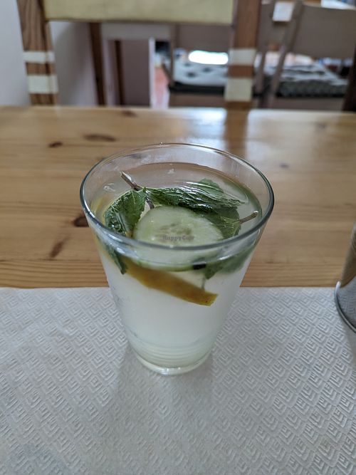 lemonade at Alcachofra Cafe in Faro