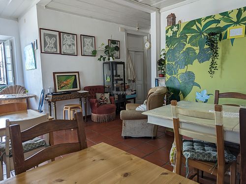 interior at Alcachofra Cafe in Faro