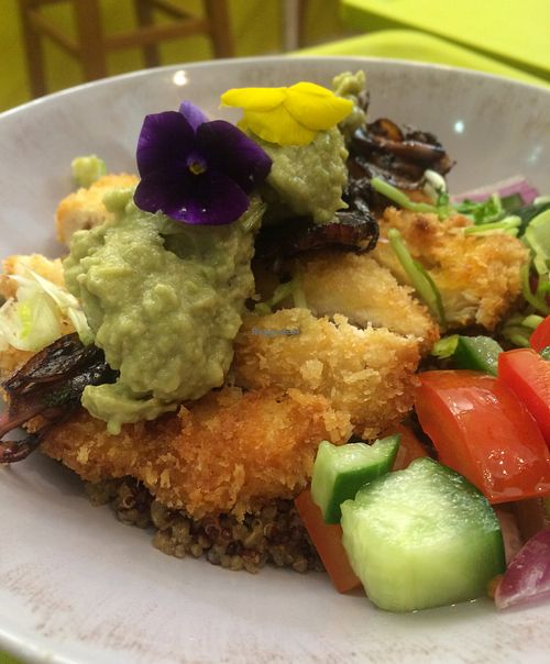 my ultimate favorite sattbowl- chef style. The chicken is an addition and can be taken out and replaced with falafel balls or whatever the chef is in the mood for.  at Sattbar - 사뜨바 in Seoul