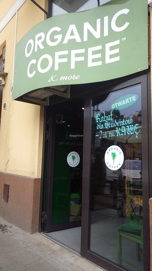 Outside at Organic Coffee Stare Miasto in Warsaw