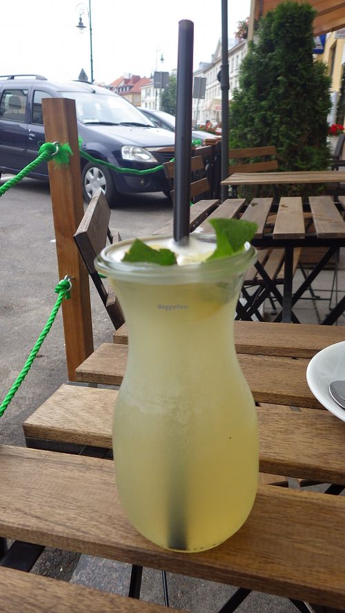 Juice drink at Organic Coffee Stare Miasto in Warsaw