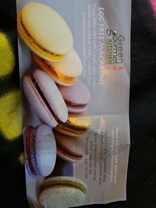 Vegan macaroons at Vegan's Choice Grocery in Newtown