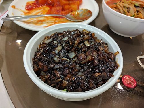 짜장면 jjajangmyun at Shindongyang - 신동양반점 in Seoul