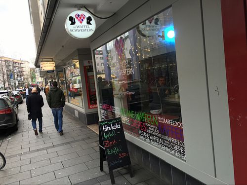 outside at Waffelschwestern - Food Truck in Giessen