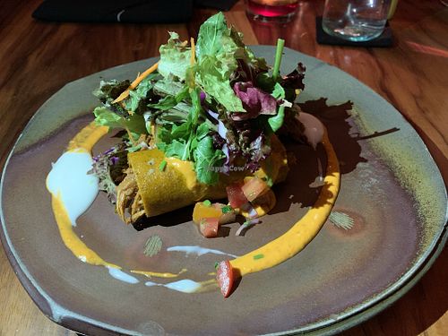 To die for!!! Enchiladas with jackfruit  at Moksa in Ubud