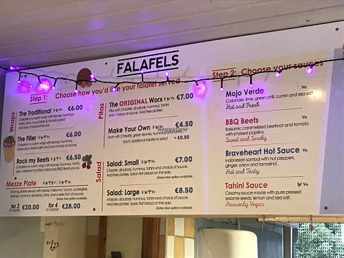 Menu board ⅓  at The Gourmet Offensive in Galway