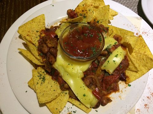 Vegan nachos  at The Black Horse in Endon