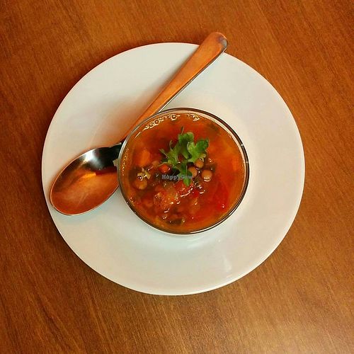 lentil soup at Baguette & Chocolat in Quebec