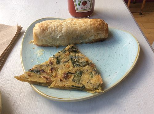 Sausage roll and fajita Copperhouse style at Copperhouse Chocolate in North London