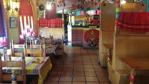 inside seating at Montezuma's in Kedron