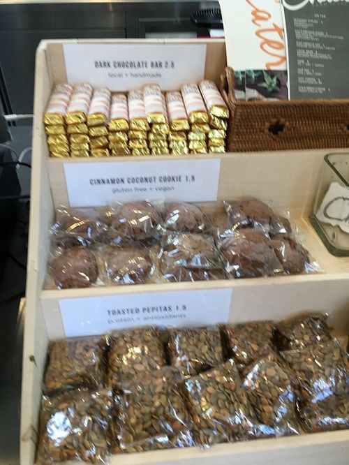 vegan gluten-free cookies etc by the register at Chaia - Georgetown in Washington
