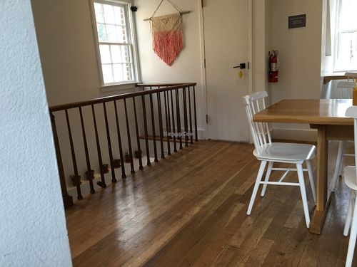 Seating by the stairs at Chaia - Georgetown in Washington