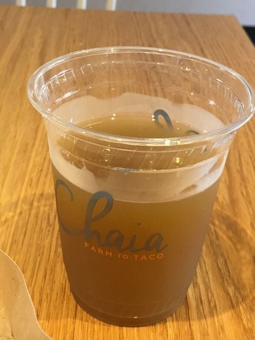 Pressed juice at Chaia - Georgetown in Washington