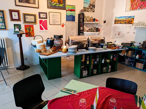 Part of today's buffet at Crunch Kantine at Crunch Kantine in Berlin