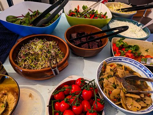 Part of today's buffet at Crunch Kantine at Crunch Kantine in Berlin