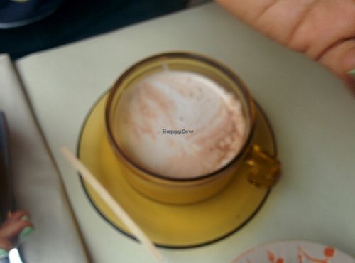 almond hot chocolate at Ecru in Rome